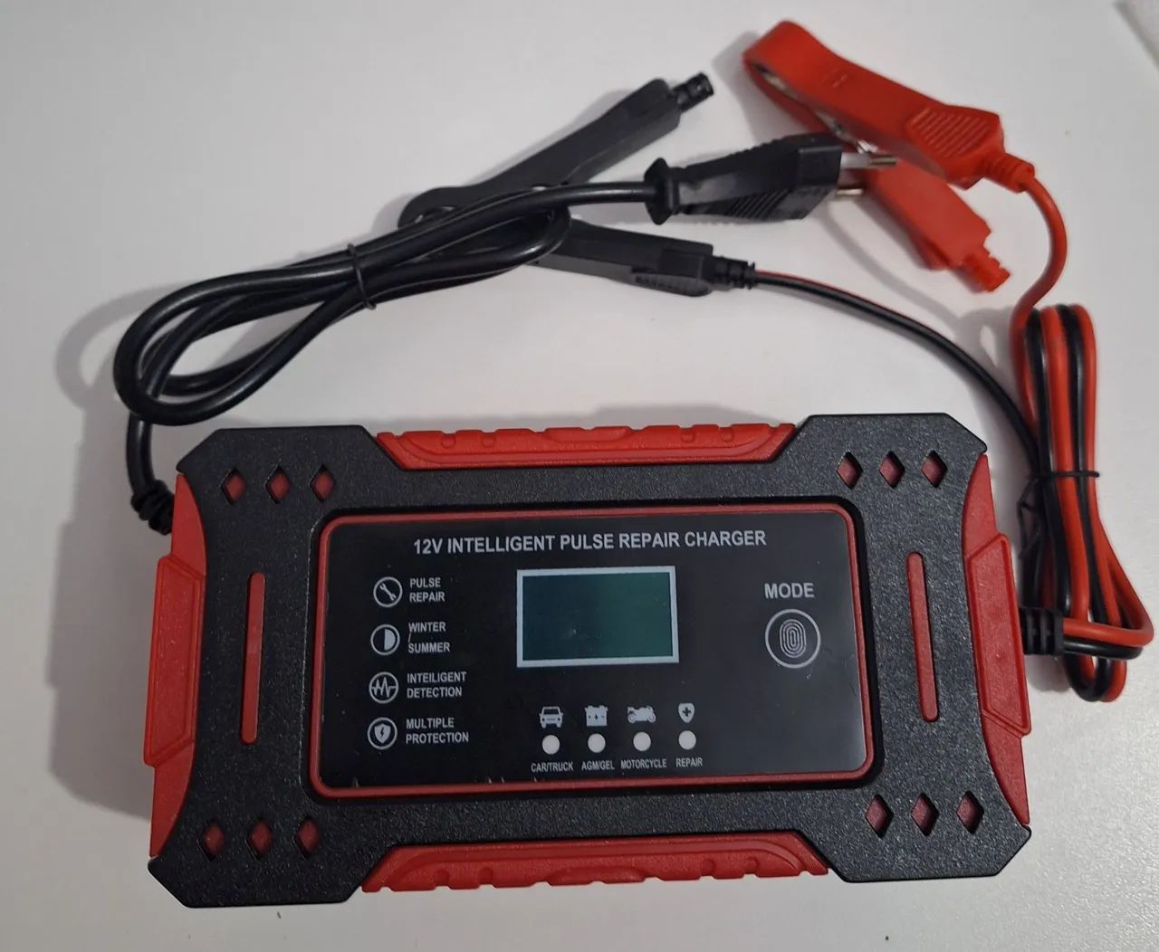 Carregador de bateria inteligente 12V 6 amperes para carro e moto - Foto 2