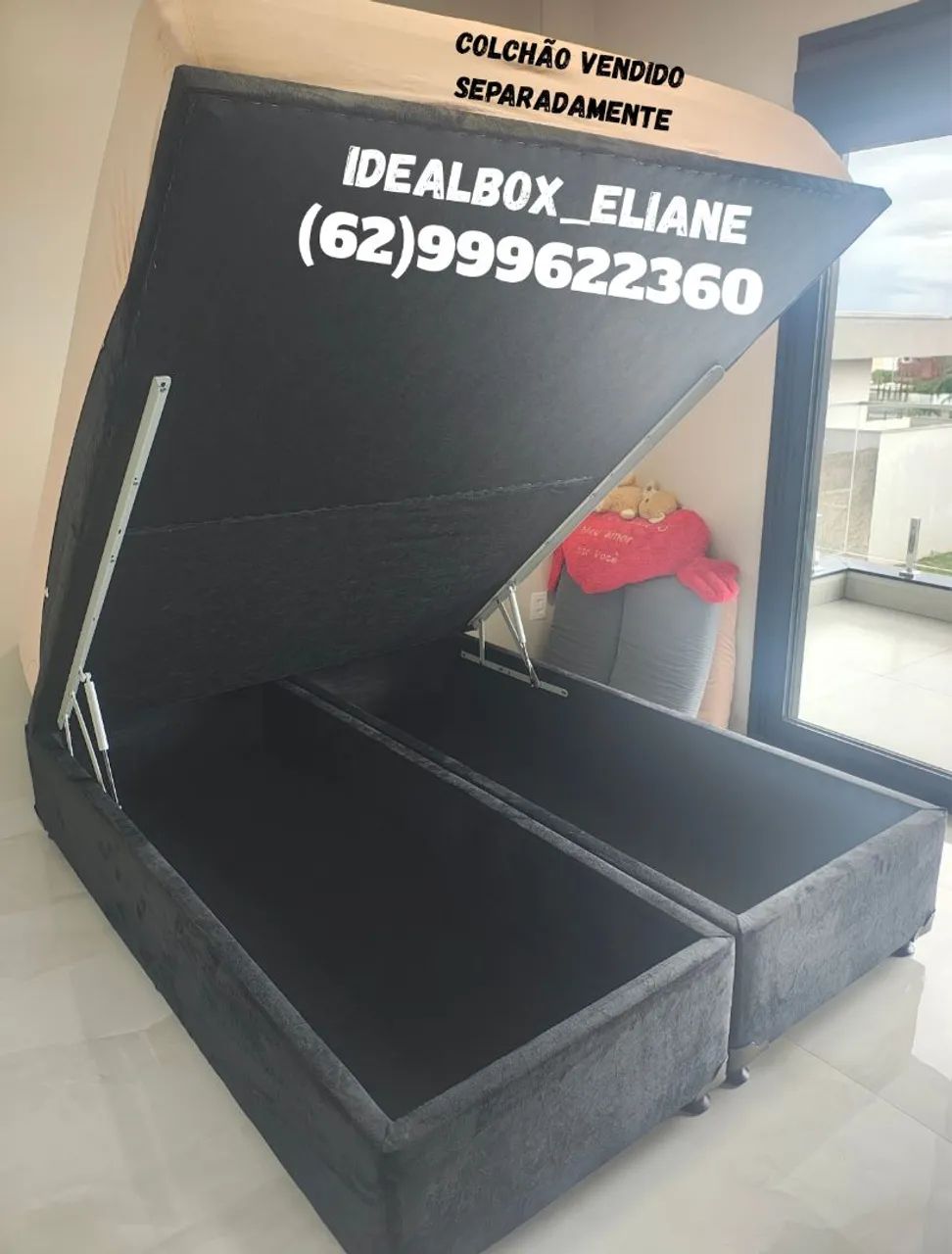 Cama box baú Queen 1,58×1,98 - variedade em cores - - Foto 5