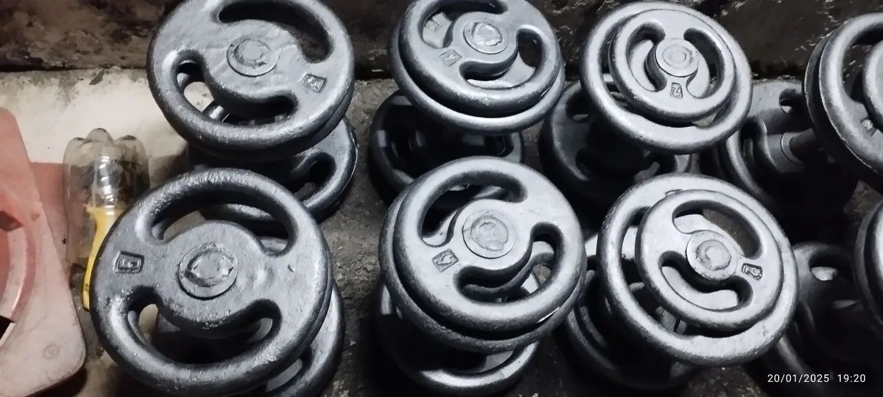 Pesos: HALTERES MONTADOS 16 kg, 22 KG E 24 KG  - Foto 2