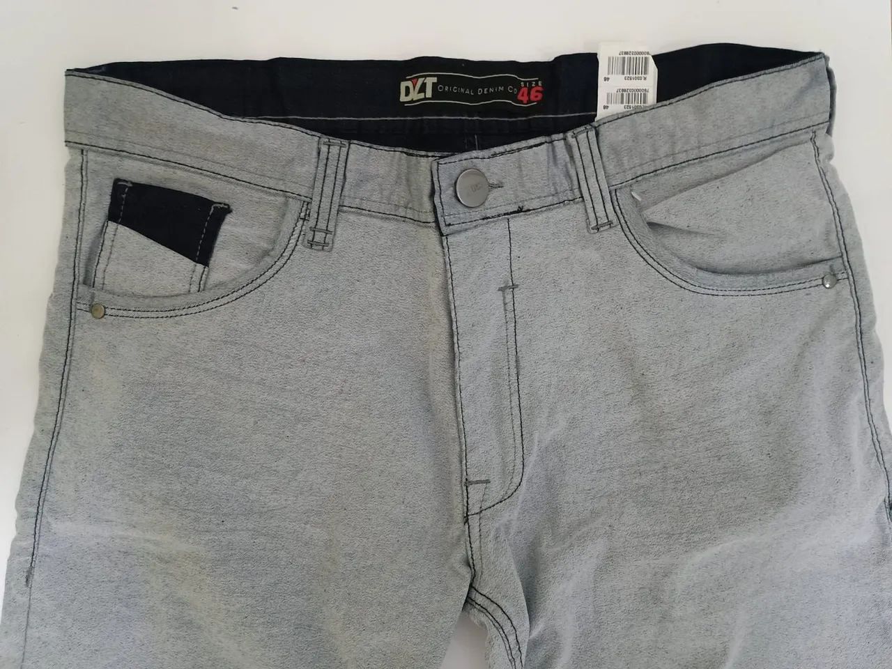 Calça Masculina Jeans Cinza Masculina - Foto 3