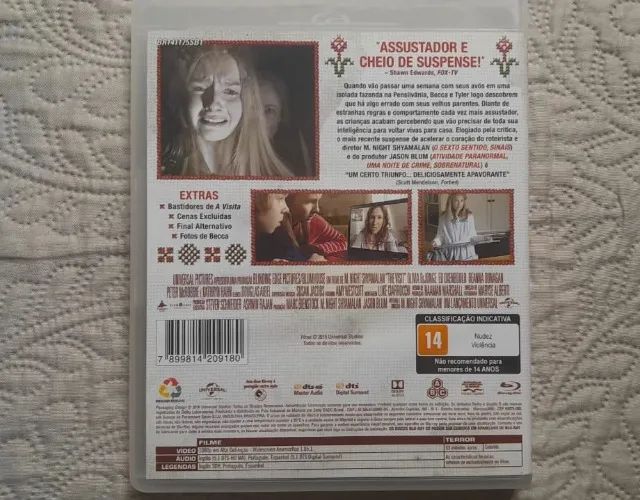 m. night shyamalan - a visita (bluray nacional raríssimo) - Foto 3