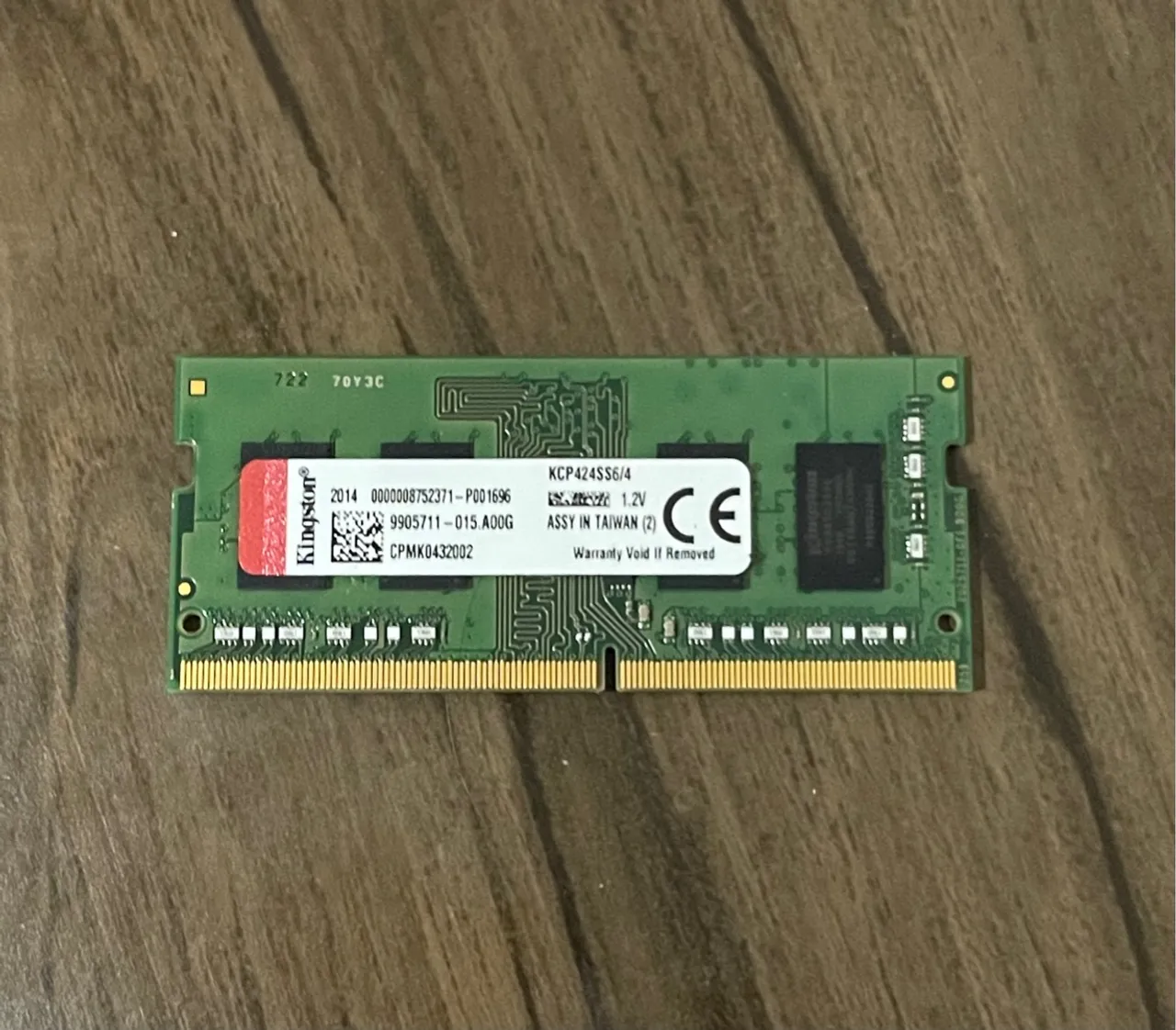 Memória RAM Kingston DDR4 para Notebook - 4GB