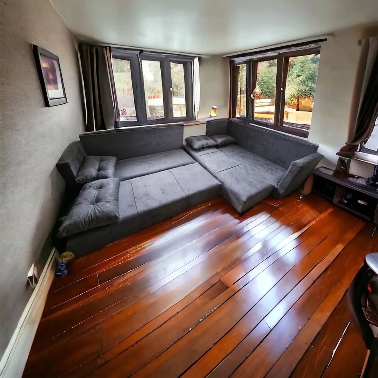 Sofá MULTIFUNÇÕES 6 lugares 2 CAMA CASAL pague na entrega - Foto 4