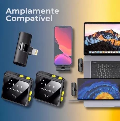 Microfone Lapela IOS duplo MK12