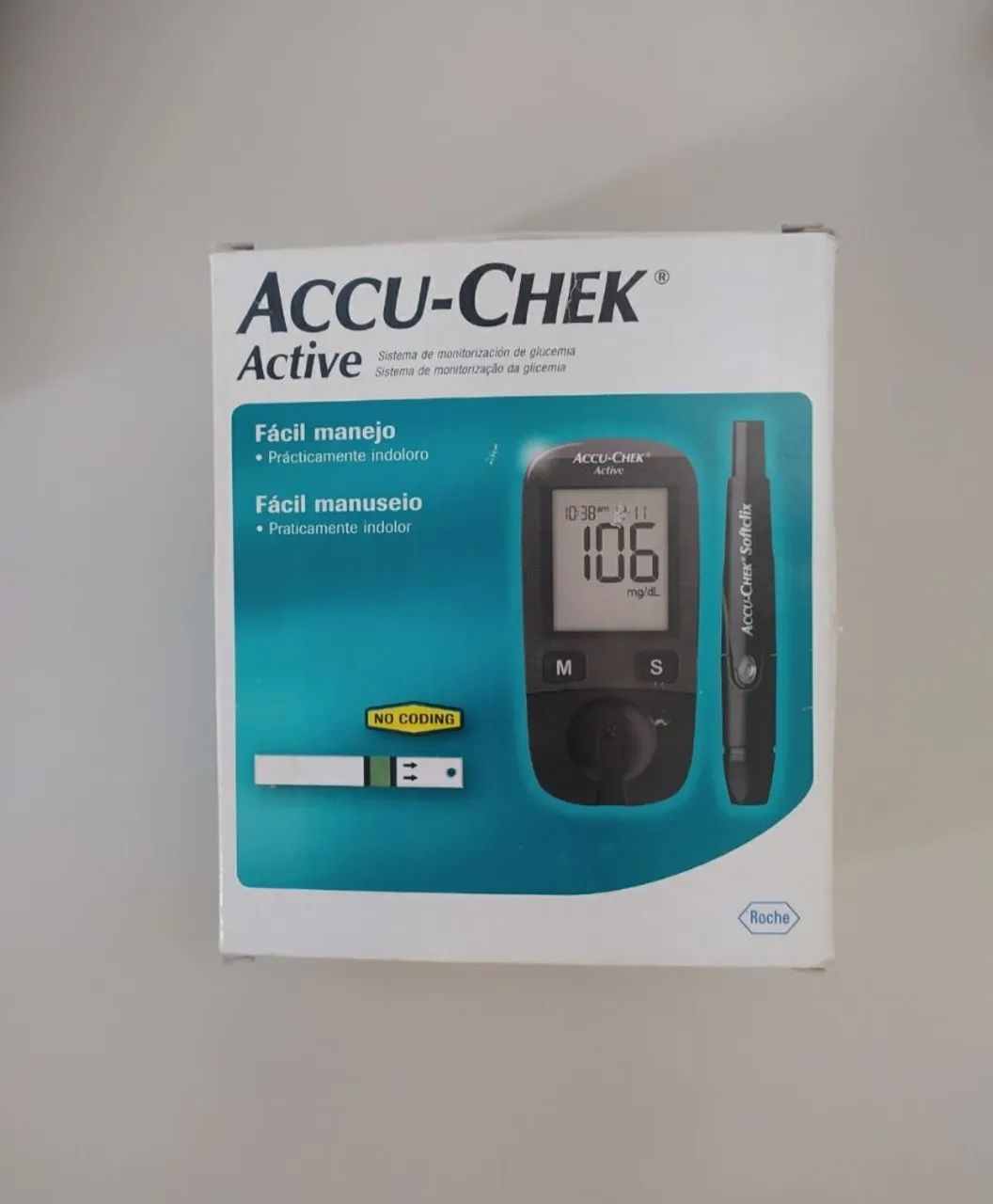 Medidor de Glicemia Accu-Chek Active - Completo - Foto 2