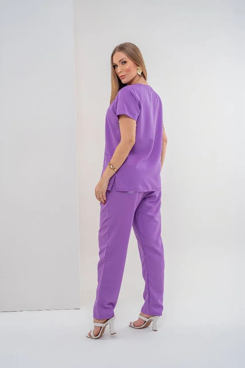 Scrub / conjunto privativo - oxfordine lilas - Foto 2