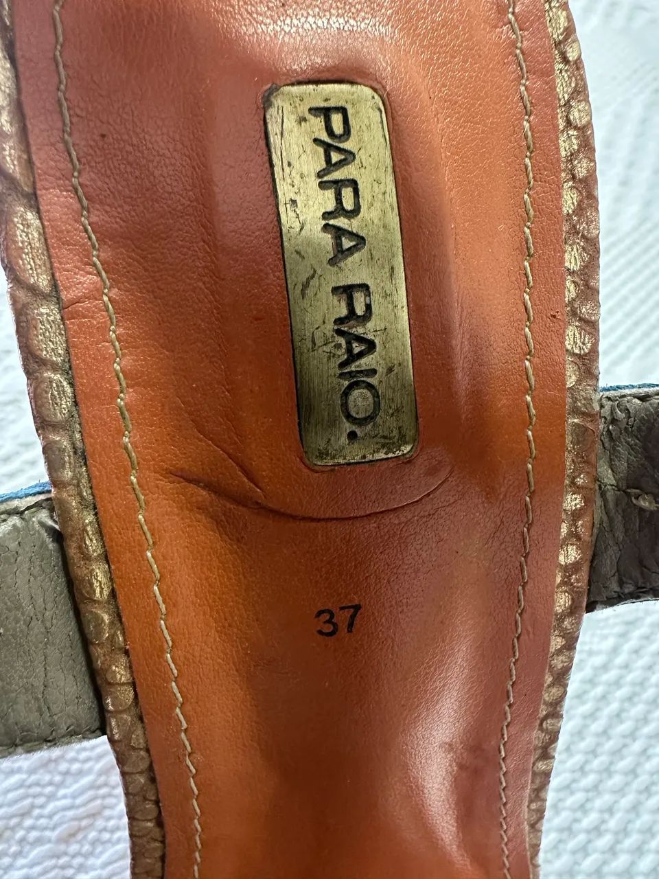 Sandália, salto 13, N37 - Foto 2