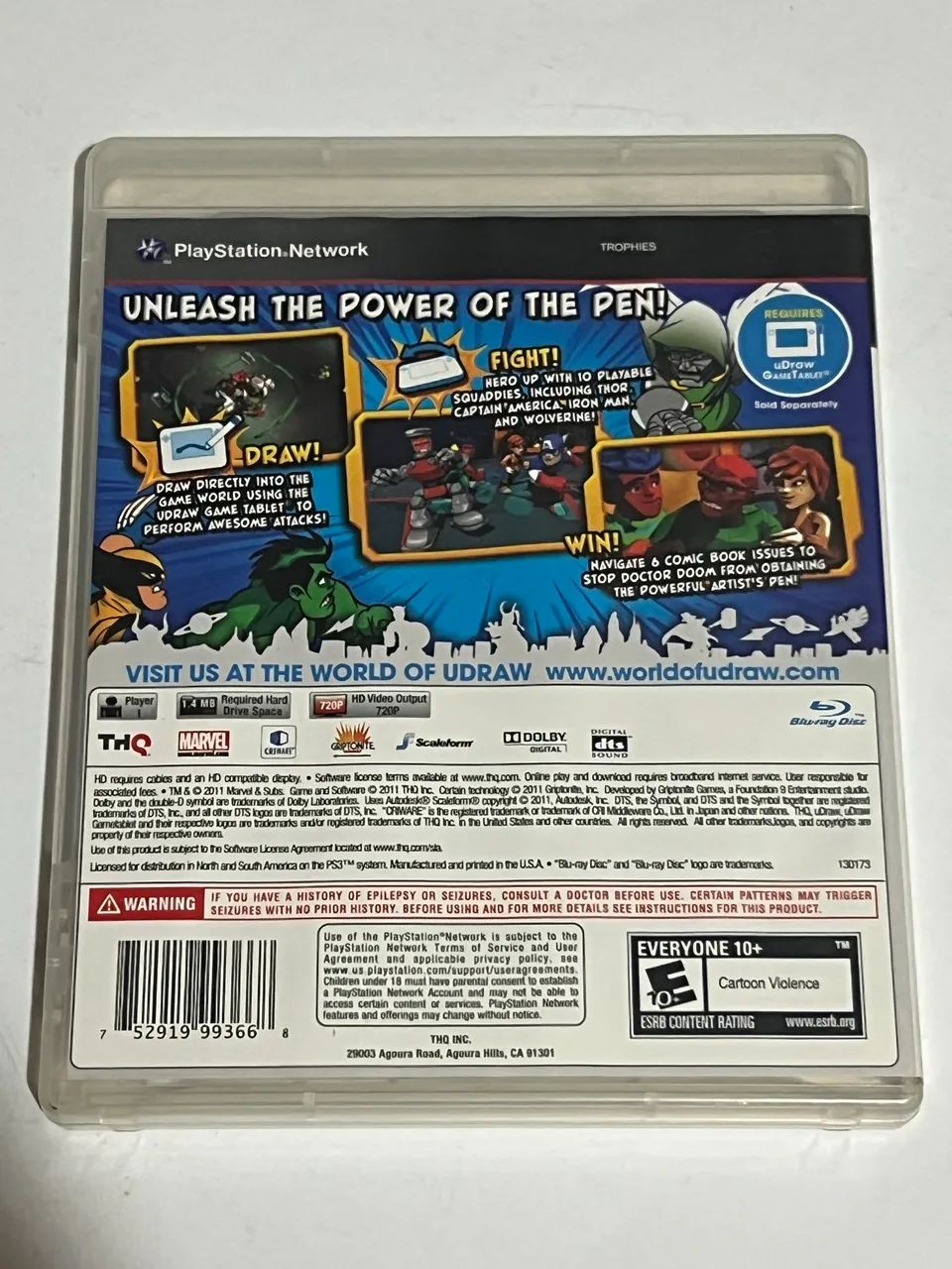 Udraw: Marvel Super Hero Squad Comic Combat - Ps3 - Raro - Foto 3