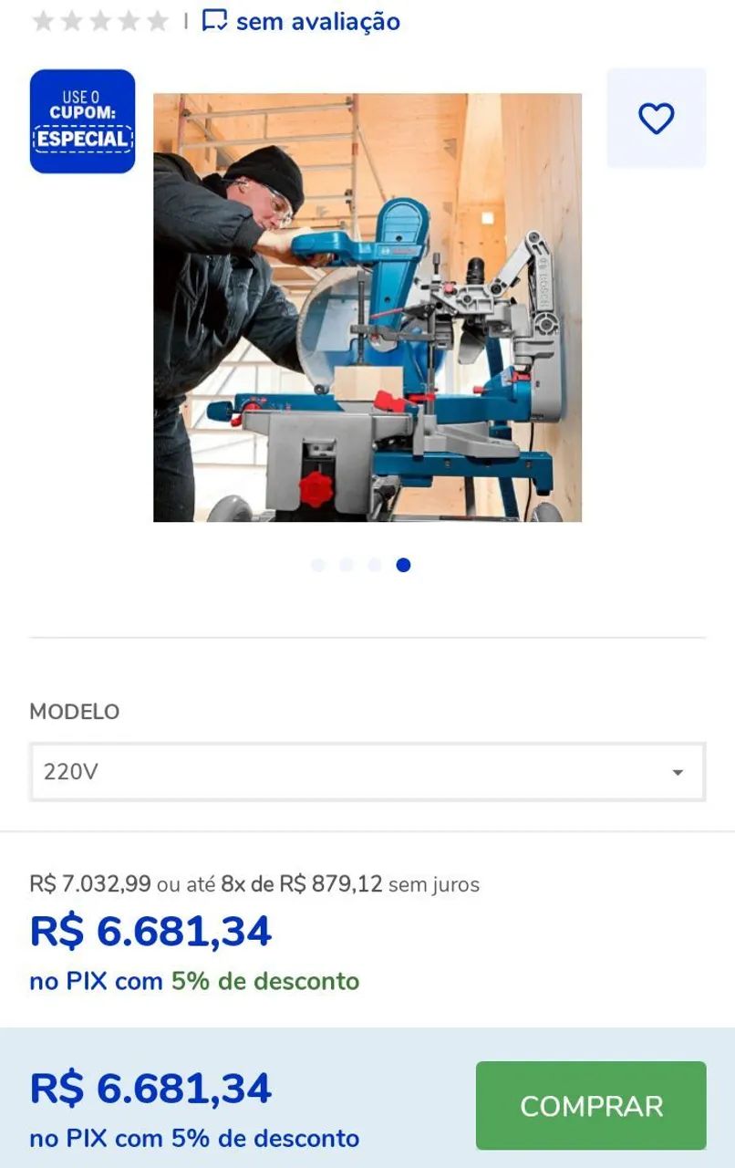 Serra esquadrias Bosch 12" com avanço articulado  - Foto 5