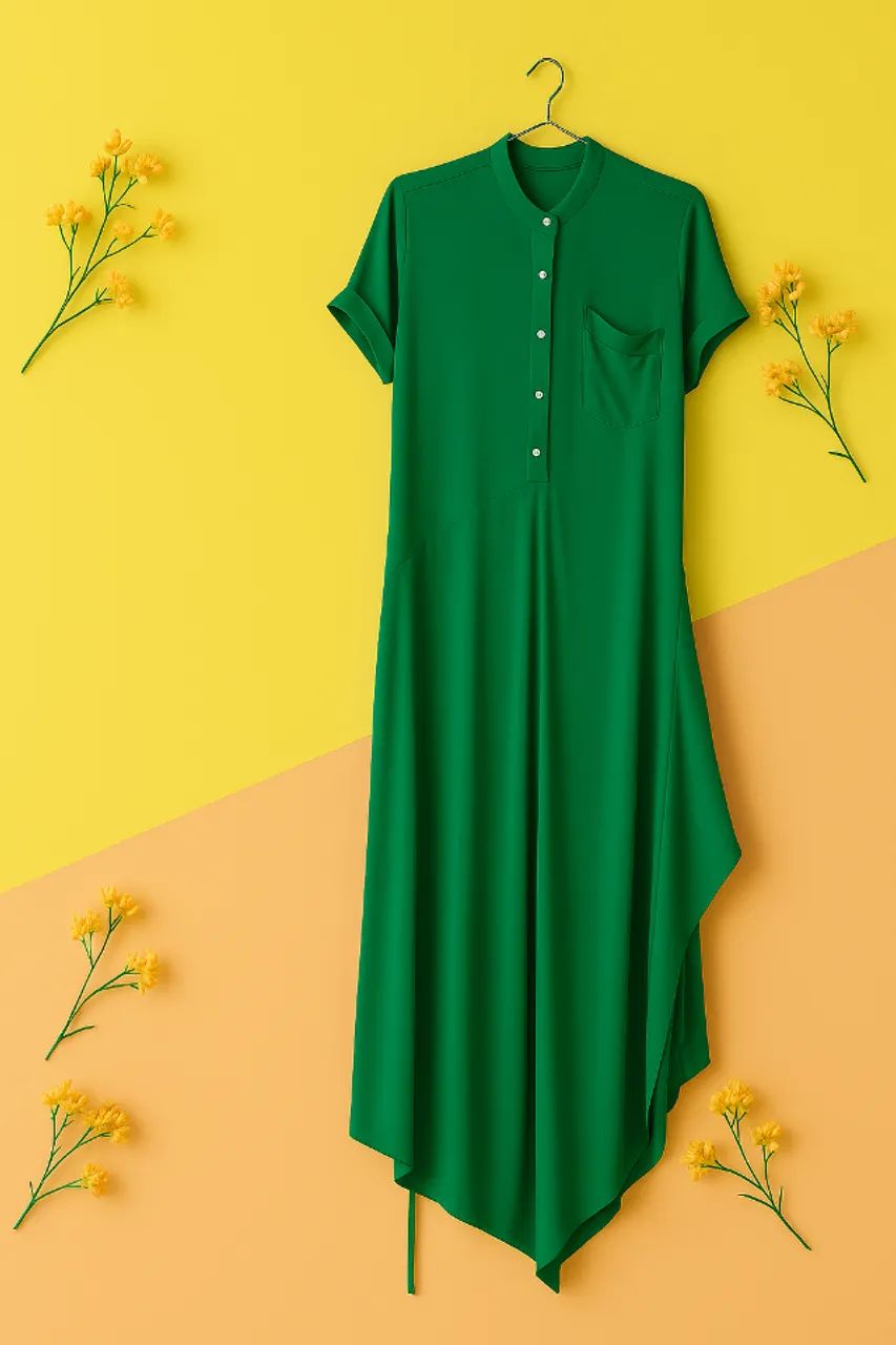 Vestido transpassado feminino