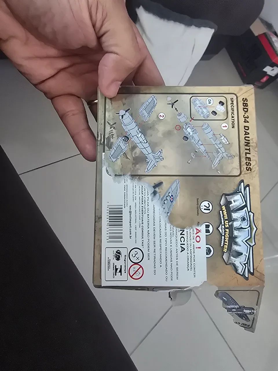 Kit avião de montar SBD-34 Dauntless - Foto 6