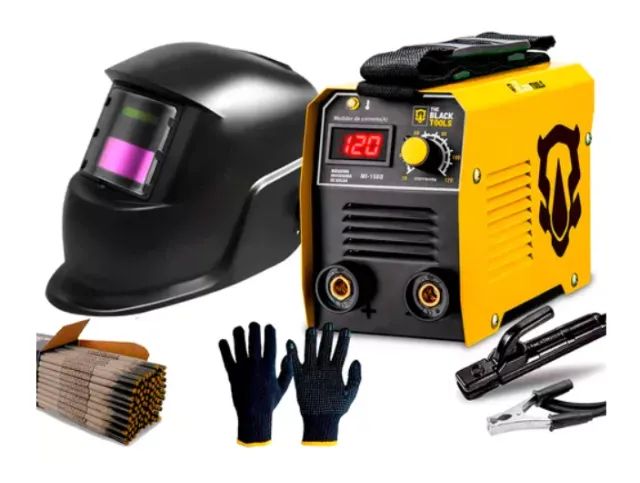 Maquina De Solda Elétrica Inversora Mma Máscara + Acessório