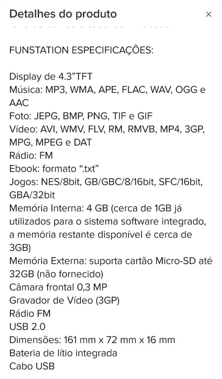 Console game portátil Proteste novo  - Foto 4