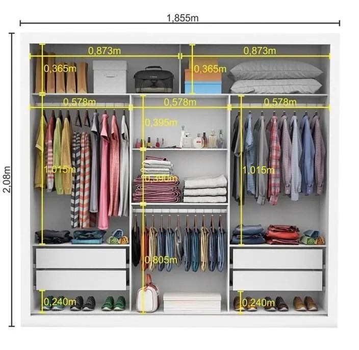 2 guarda roupas oferta - Foto 4
