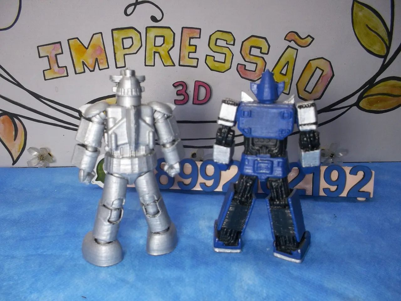 Conjunto Robô Daitetsujin 17 & 18 10cm cada Impressão 3D.  Sem articulações  - Foto 3