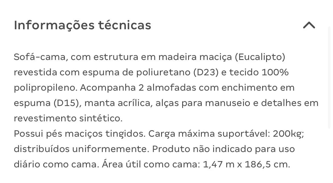 Sofá cama TokStok - Foto 4