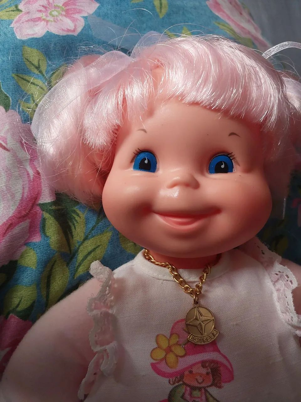 Boneca Feijaozinho Rosa Estrela 