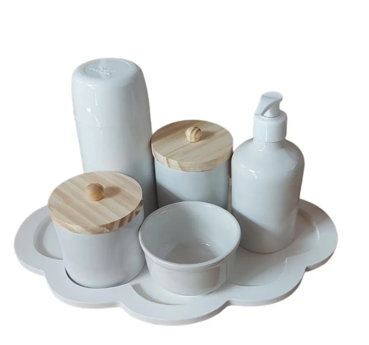 Kit higiene bebê porcelana 