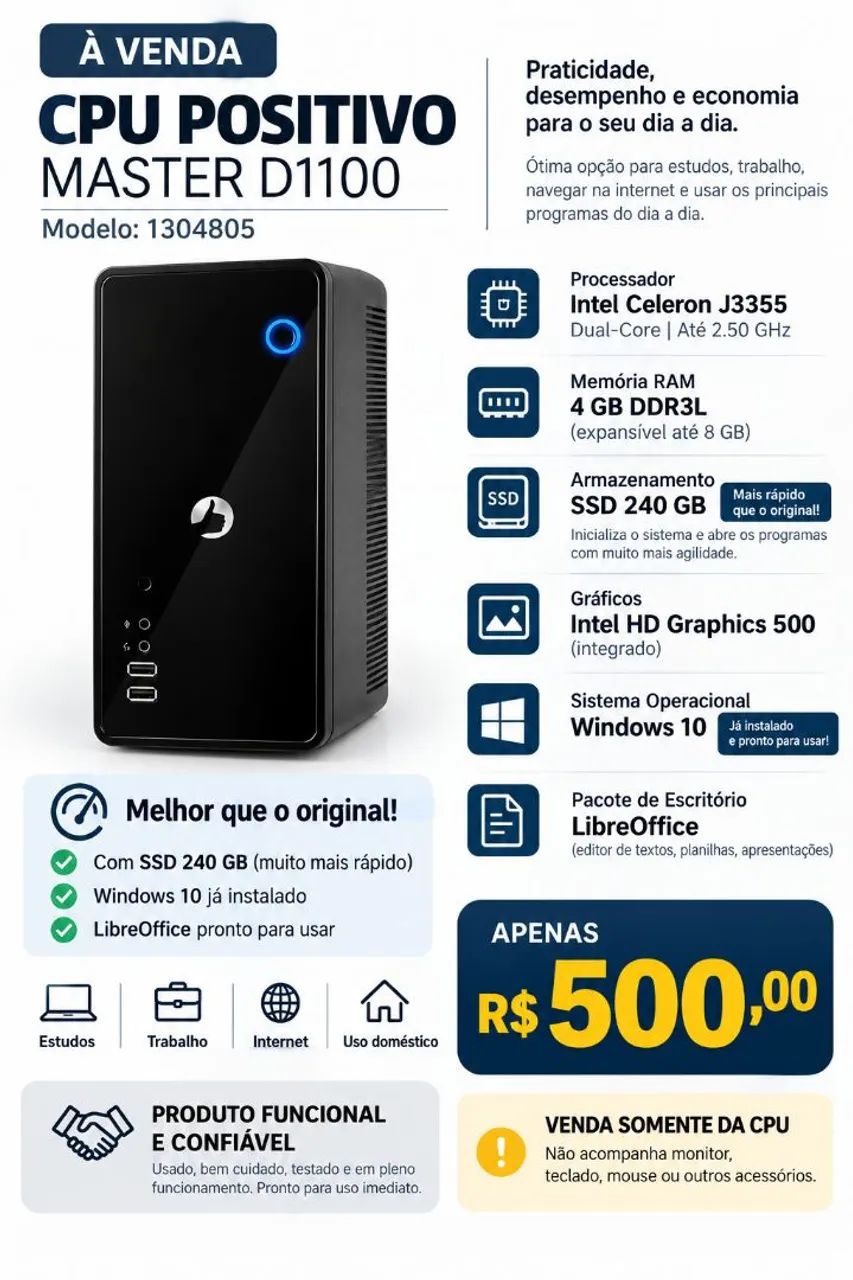 CPU POSITIVO  - Foto 2