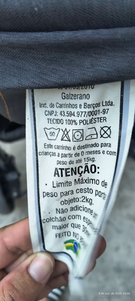Carrinho de bebe Galzerano  - Foto 2
