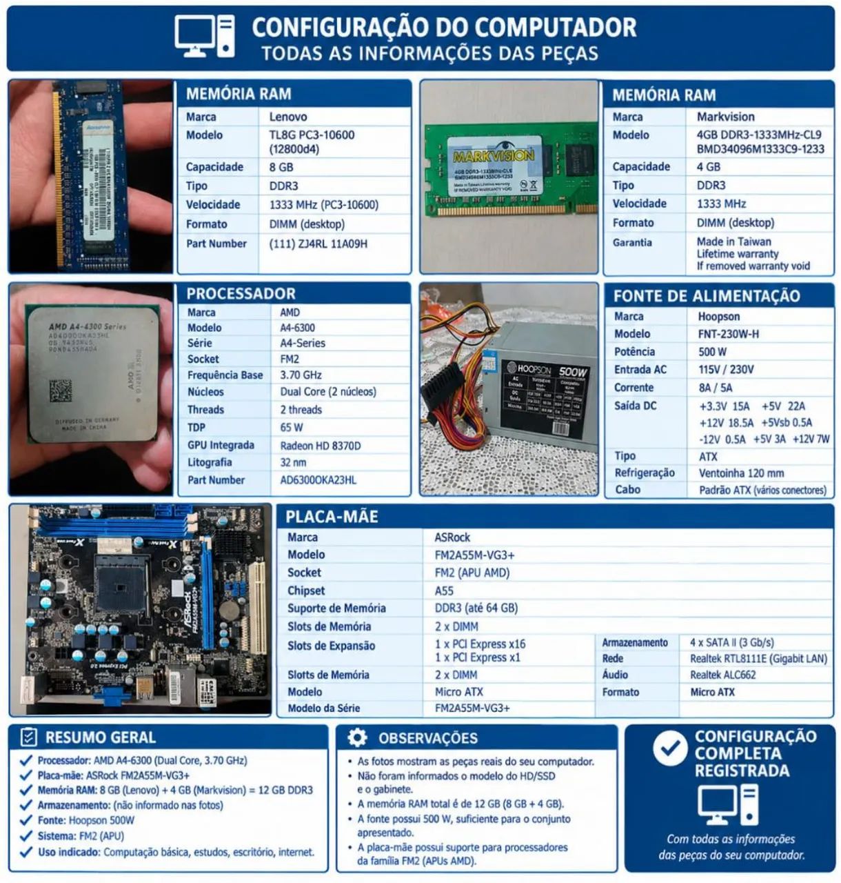 Peças de computador  - Foto 3