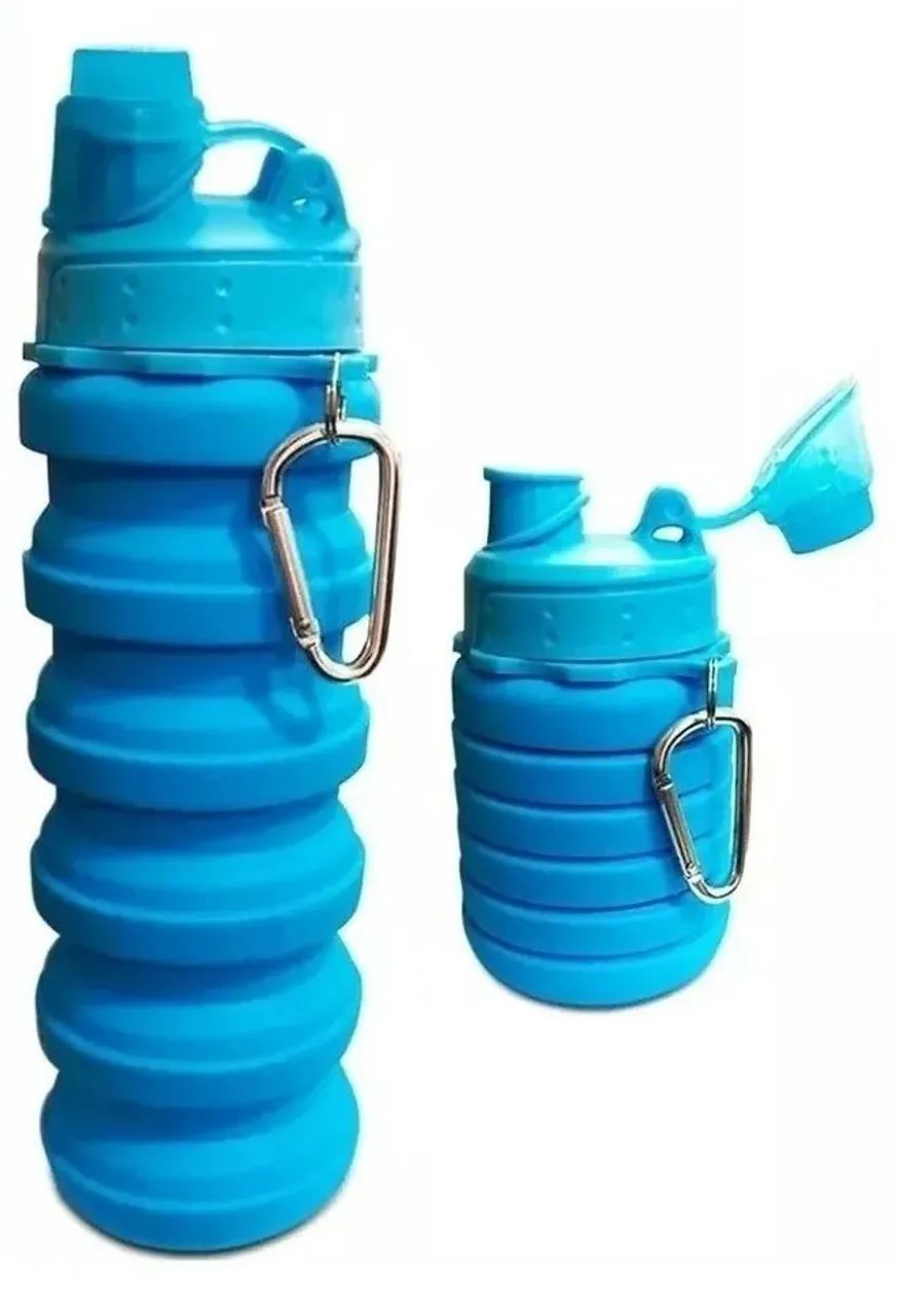 Garrafa de silicone retrátil - Foto 4