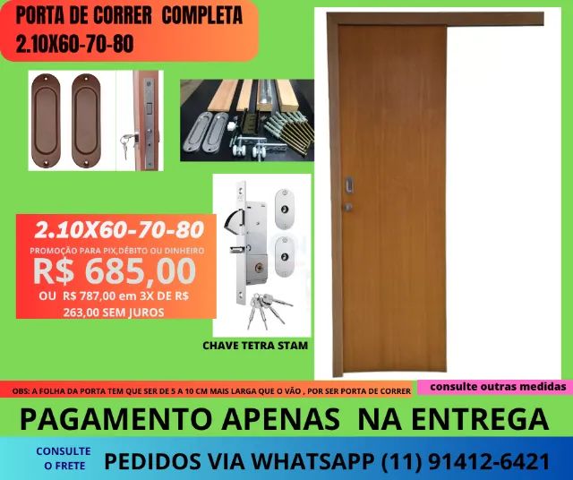 porta em correr mod cod 852f