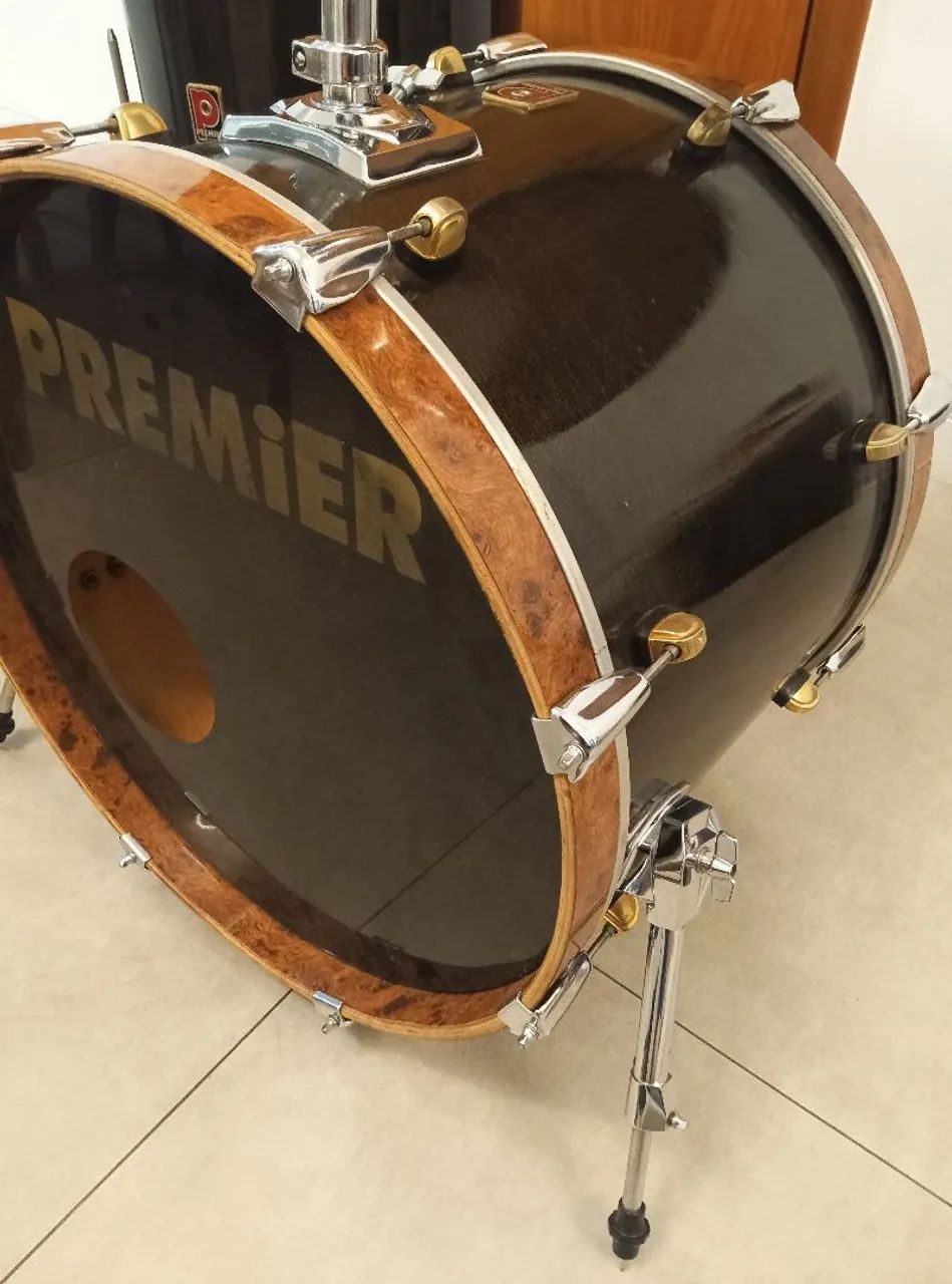 ## RARIDADE ABSOLUTA!! Shell pack de bateria Premier XPK 75th Anniversary, 1997, 13,16,22! - Foto 3