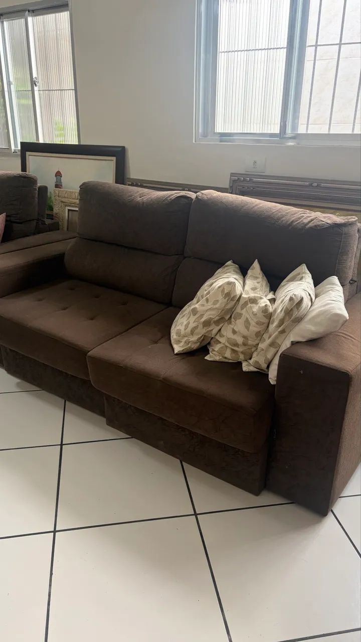 Sofá cama retrátil 3 lugares - Foto 3