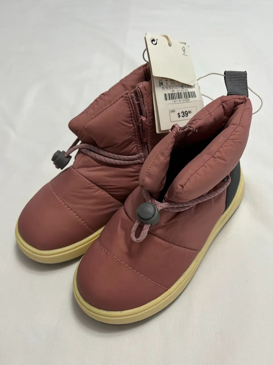 BOTA ZARA INFANTIL ACOLCHOADA NOVA N°22 - Foto 3