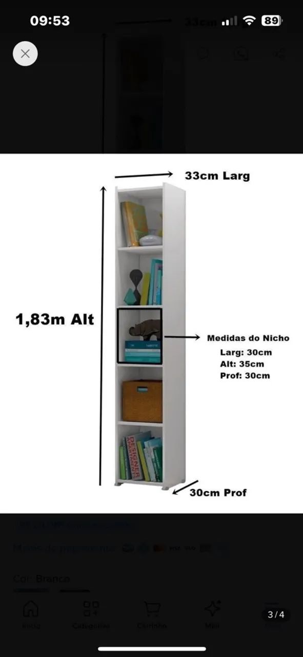 Estante 5 divisórias  - Foto 4