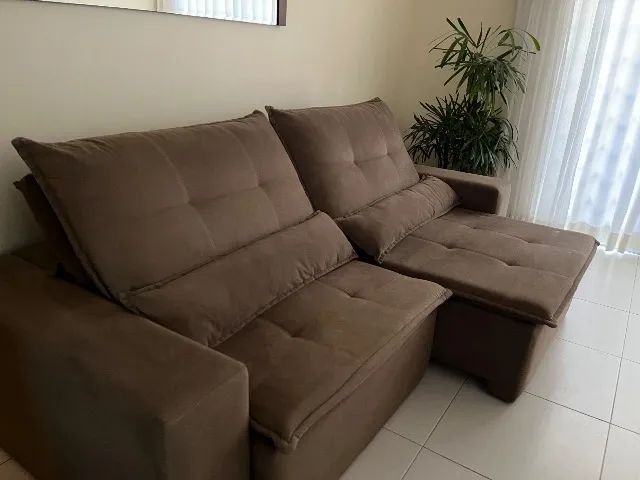 Sofá Retrátil e Reclinável 3 Lugares - 2,50 m | Excelente Estado - Foto 5