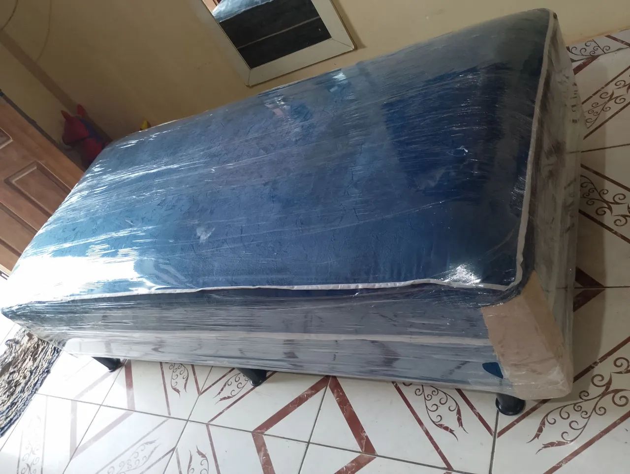 Cama box solteiro nova bem macia  - Foto 5