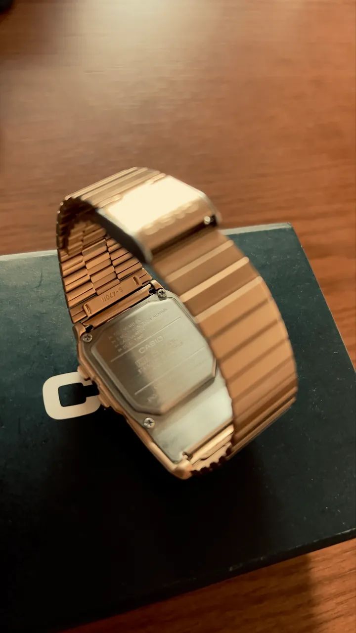 RELÓGIO CASIO DATABANK DBC-611c Dourado - Foto 2