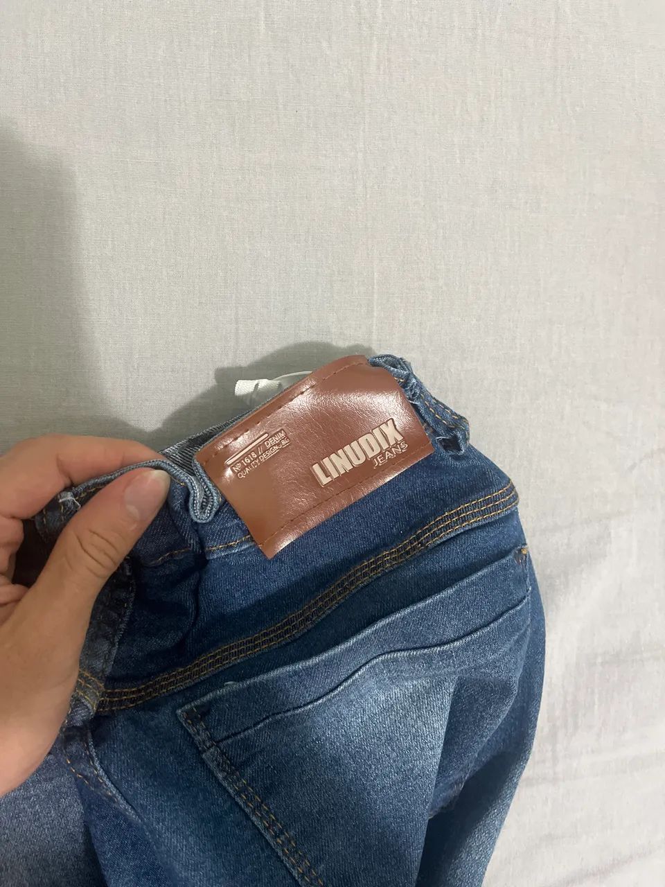 calça jeans escuro infantil  - Foto 3