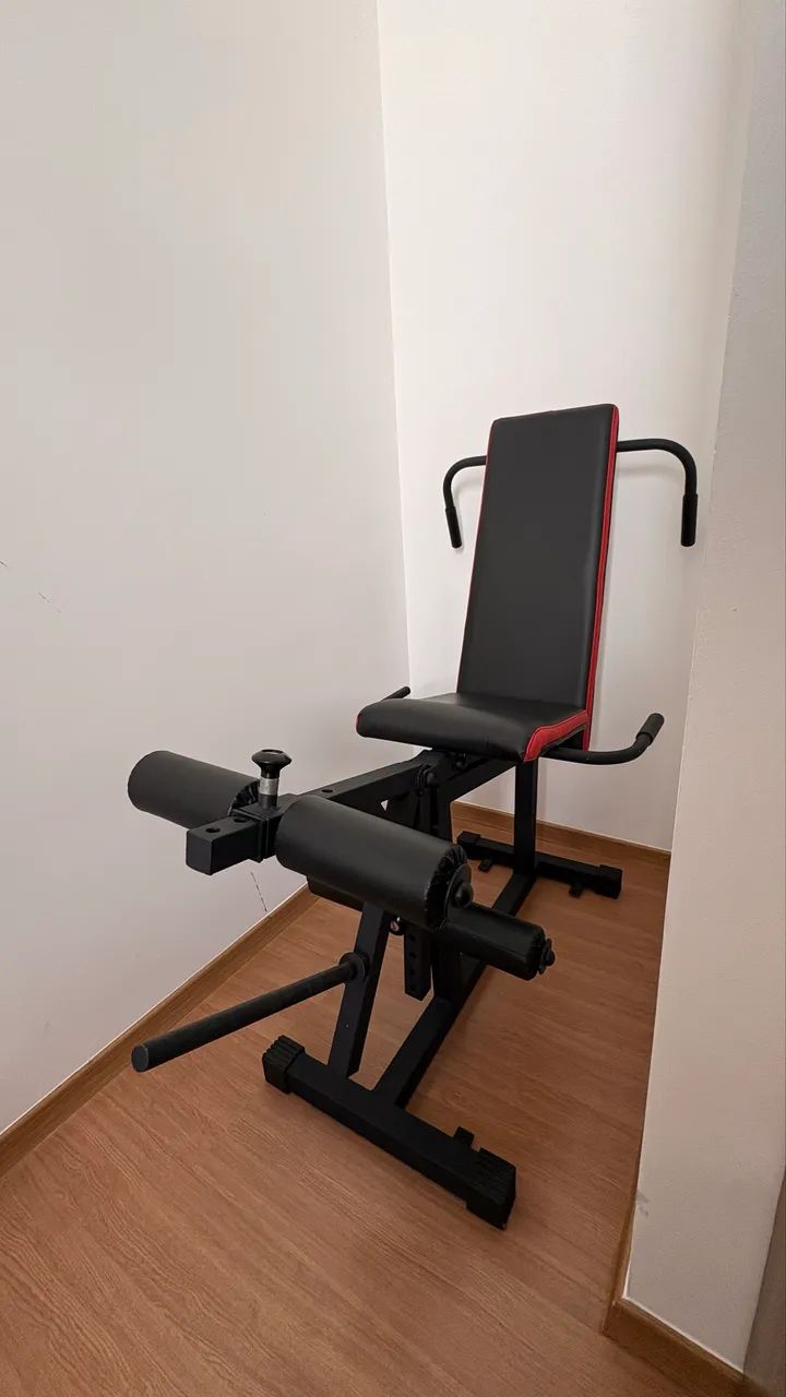 Cadeira extensora e mesa flexora para anilhas - Foto 4
