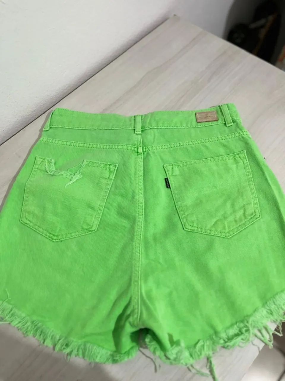Shorts Verde Denimzero Tam 36 - Foto 2