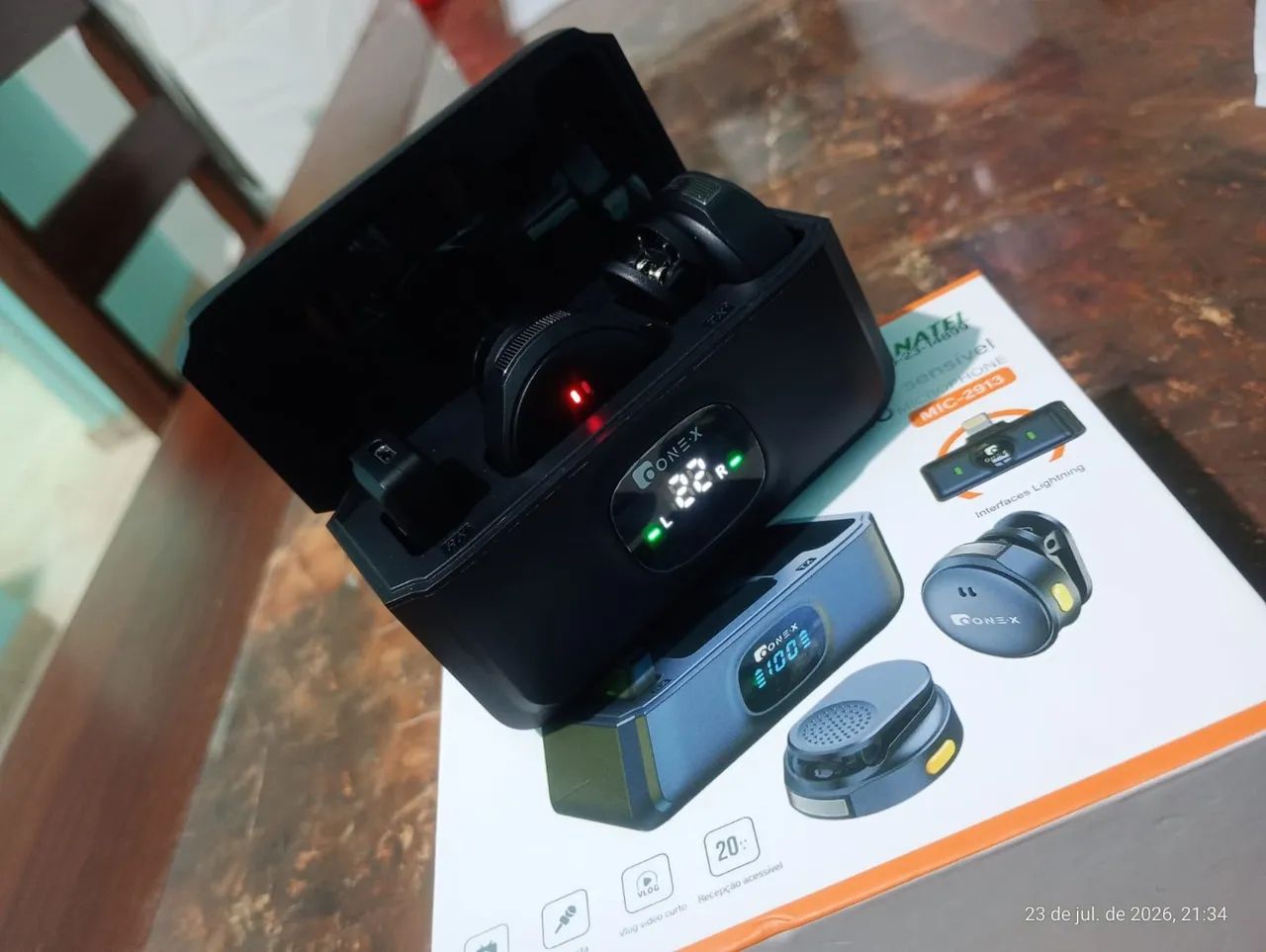VENDO MICROFONE DE LAPELA NOVO  - Foto 4