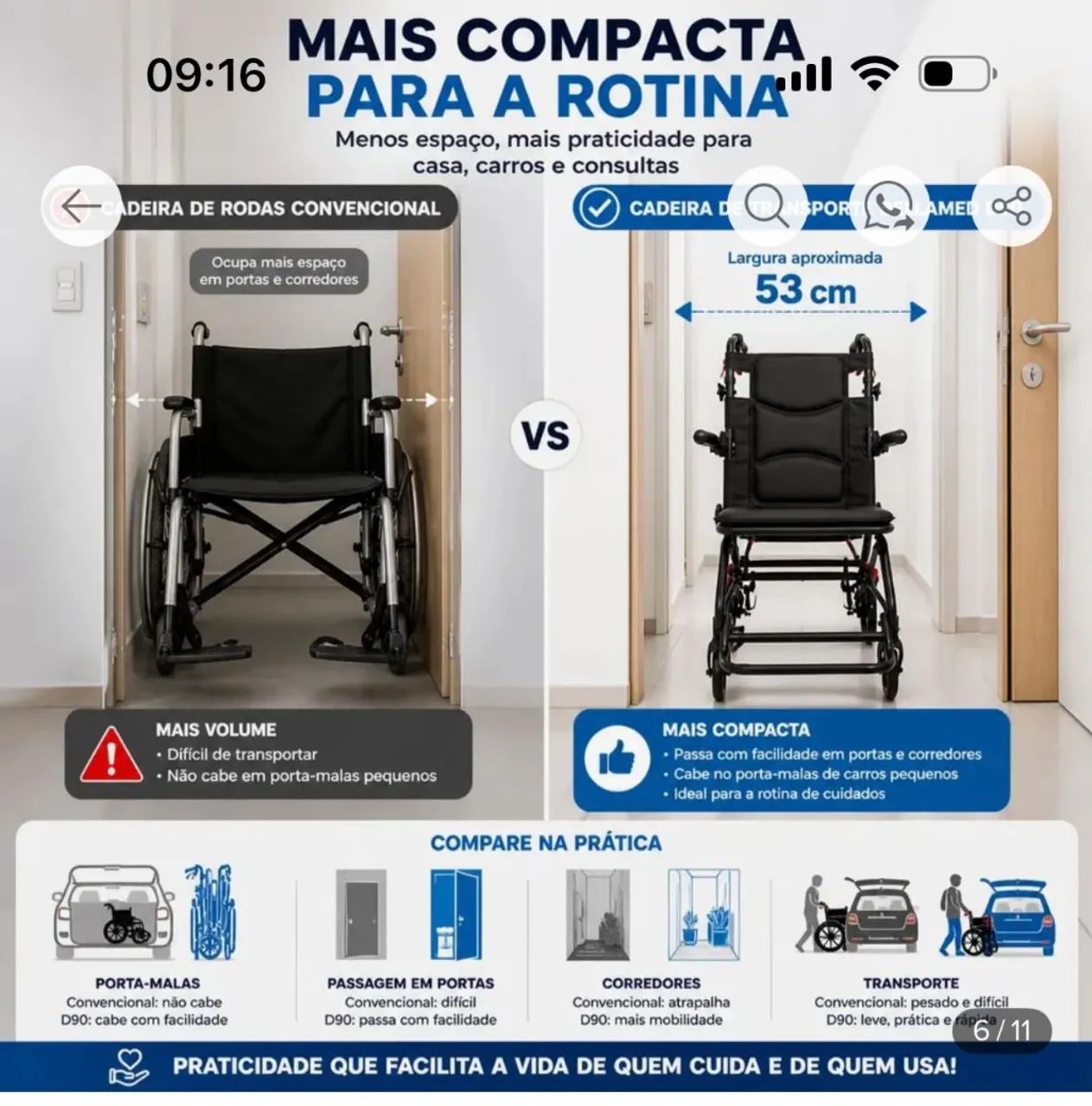 Cadeira de rodas funcional  - Foto 2