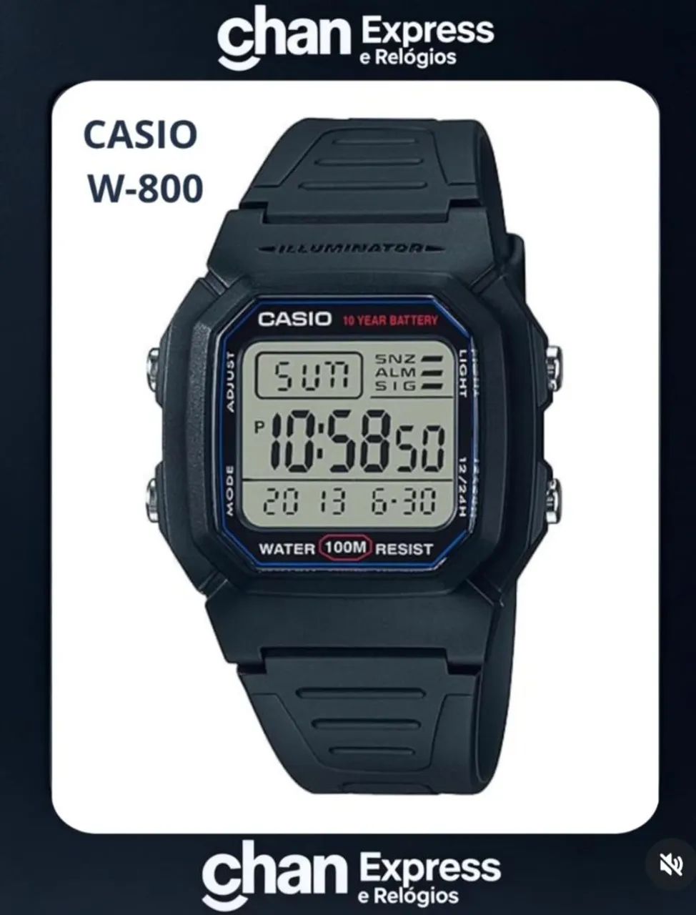 Relógio Casio w-800 
