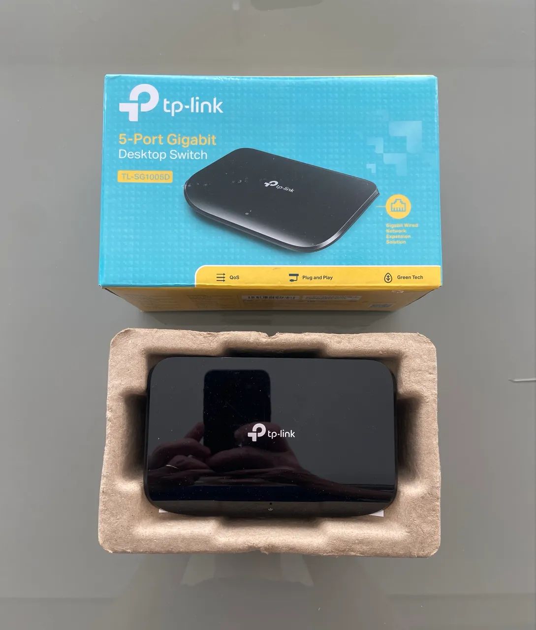 Switch de Mesa Gigabit TP-LINK TL-SG1005D 10/100/1000Mbps 5 Portas 
