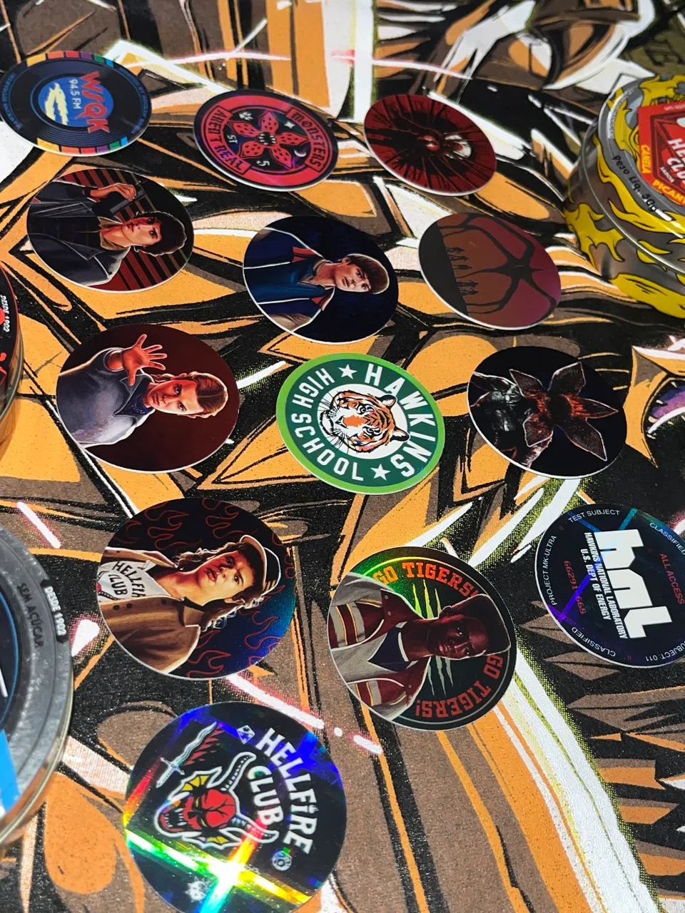 Tazos Stranger Things | Coleção completa de Tazos e Latas