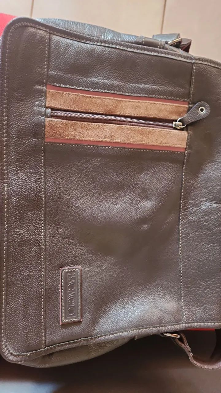 BOLSA BAGAGIO ORIGINAL EM COURO  - Foto 3