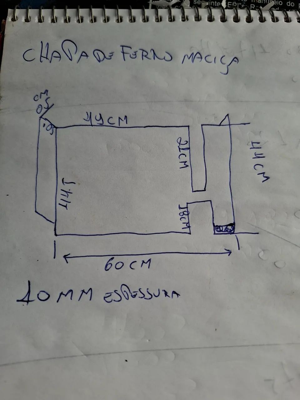Chapa maciça de 10 mm ( medidas na foto) - Foto 5