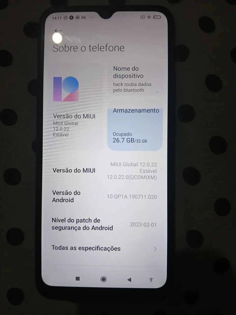 Celular Xiomi redimi note 9