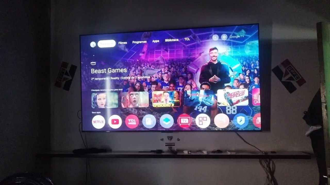 Tv tcl Android  75 polegadas - Foto 2