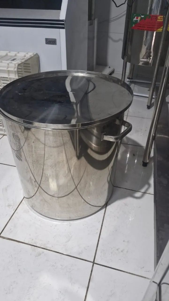 Panela Caldeirão 125 litros inox - Foto 4