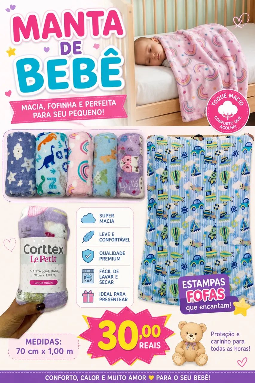 Mantas de Bebês 