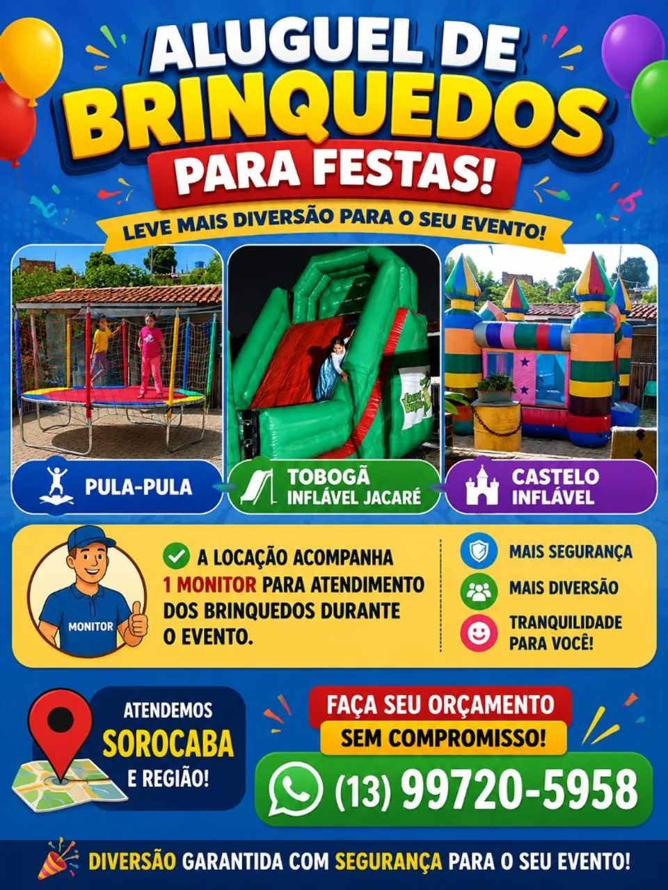 Aluguel Brinquedos inflável 