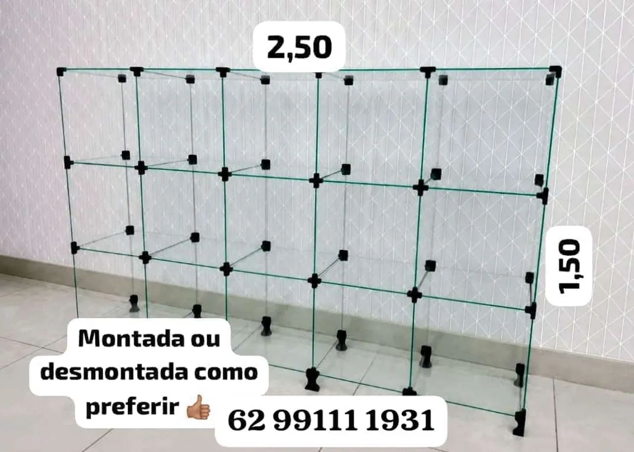 Vitrine de vidro Modulado 